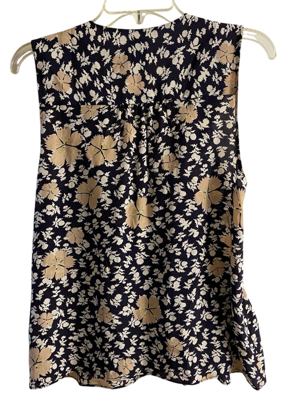 HD in Paris Anthropologie Floral Sleeveless Wrap Top Blouse Multi Silk Sz 8 - Picture 3 of 7